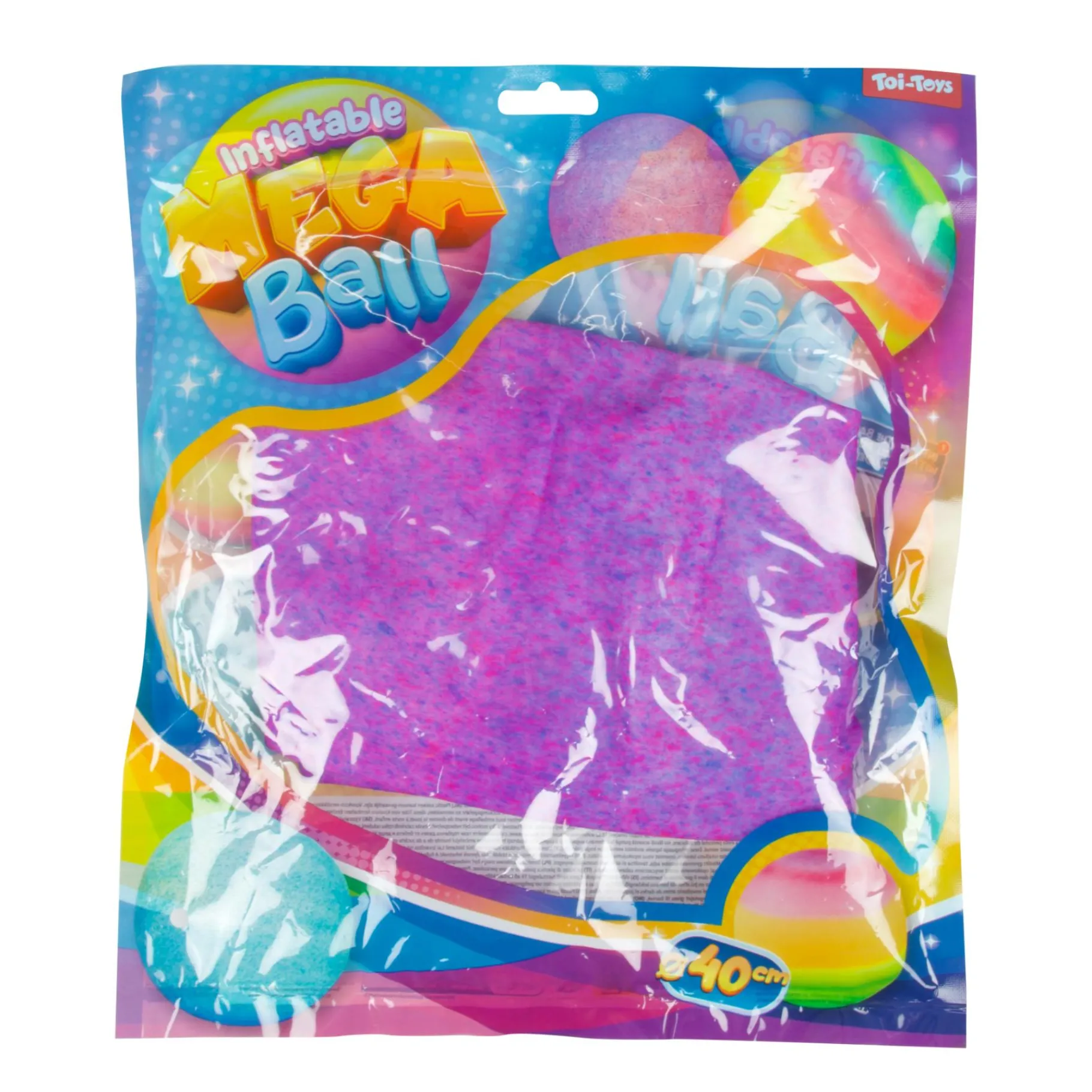 Verlichting> Megabal met felle kleuren 40 cm 6 assorti