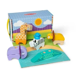 Speelsets|Jongens> Melissa & Doug Blockables Safari Play Set  (34 Stuks)