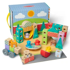 Speelsets|Jongens> Melissa & Doug Blockables Town Play Set (73pc)
