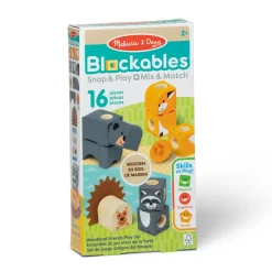 Babyspeelgoed> Melissa & Doug Blockables Woodland Friends  Playset Set (16pc)