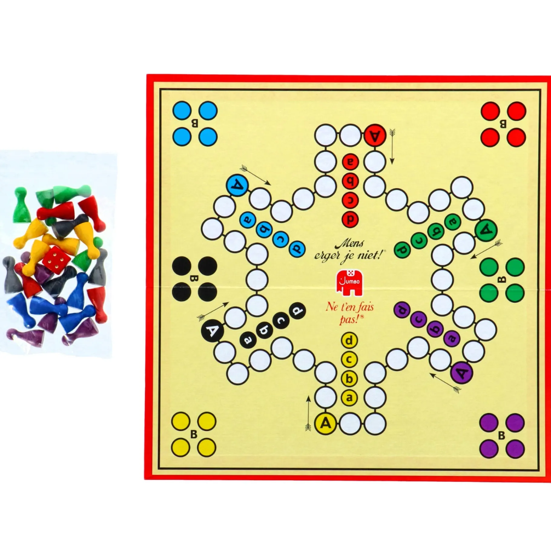 Bordspellen>Jumbo Mens Erger Je Niet - Bordspel