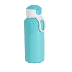 Schoolbekers En Broodtrommels>Mepal Drinkfles Campus Pop-Up Turquoise  400 ml