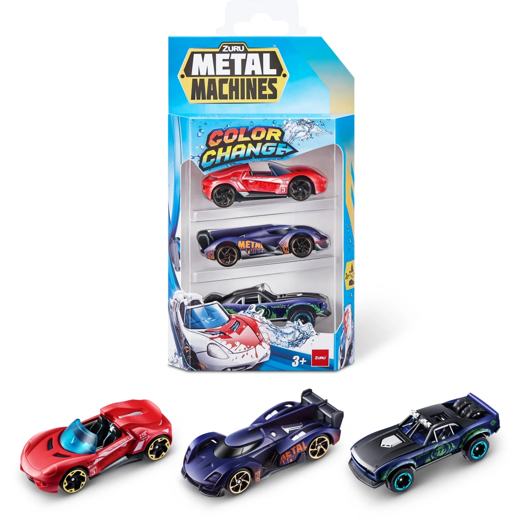 Robots>Zuru Metal machines color change s4 3-pack assorti
