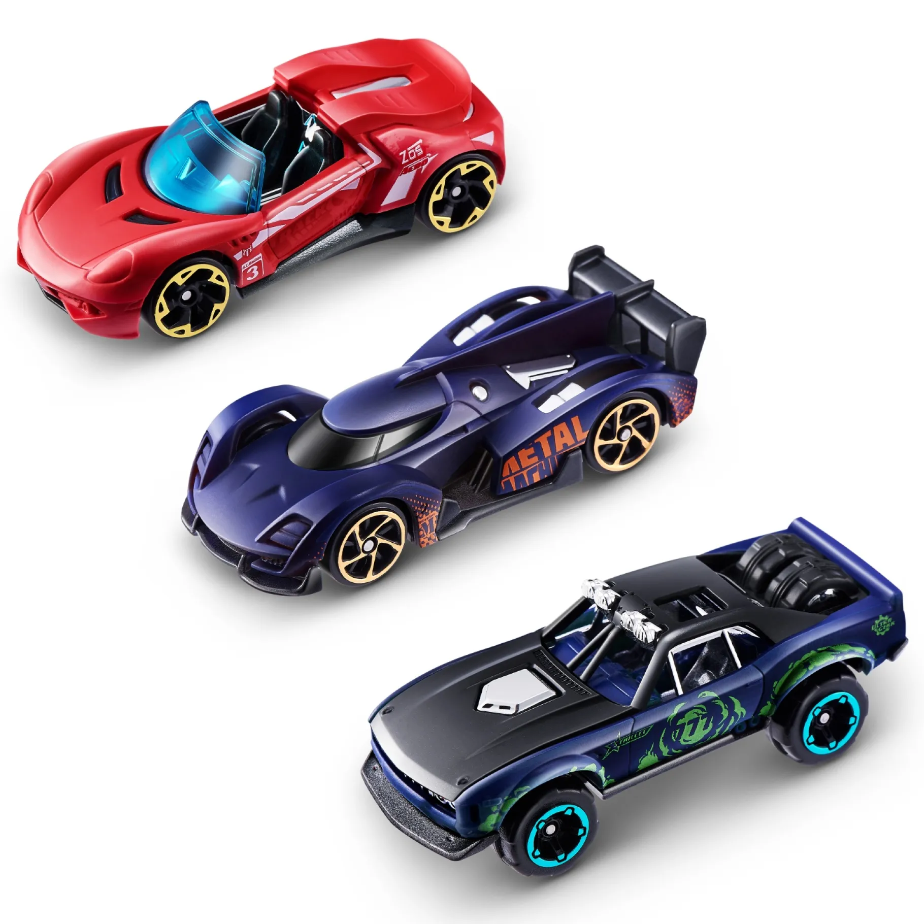 Robots>Zuru Metal machines color change s4 3-pack assorti