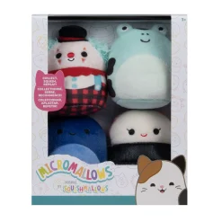 Overige> Micromallows pluche 6,5 cm 4 stuks set 1
