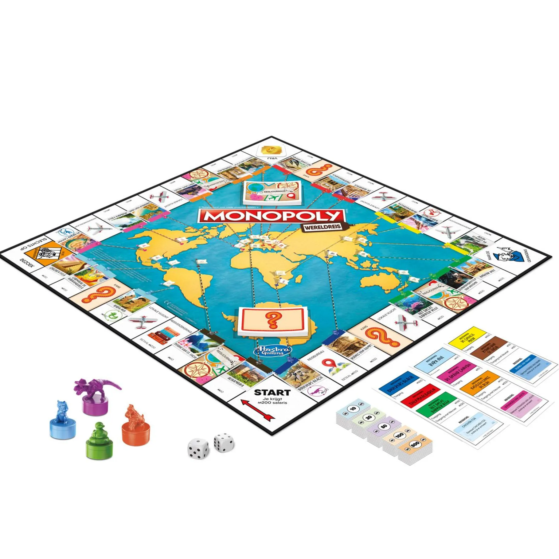 Bordspellen>Hasbro Monopoly Wereldreis - Bordspel