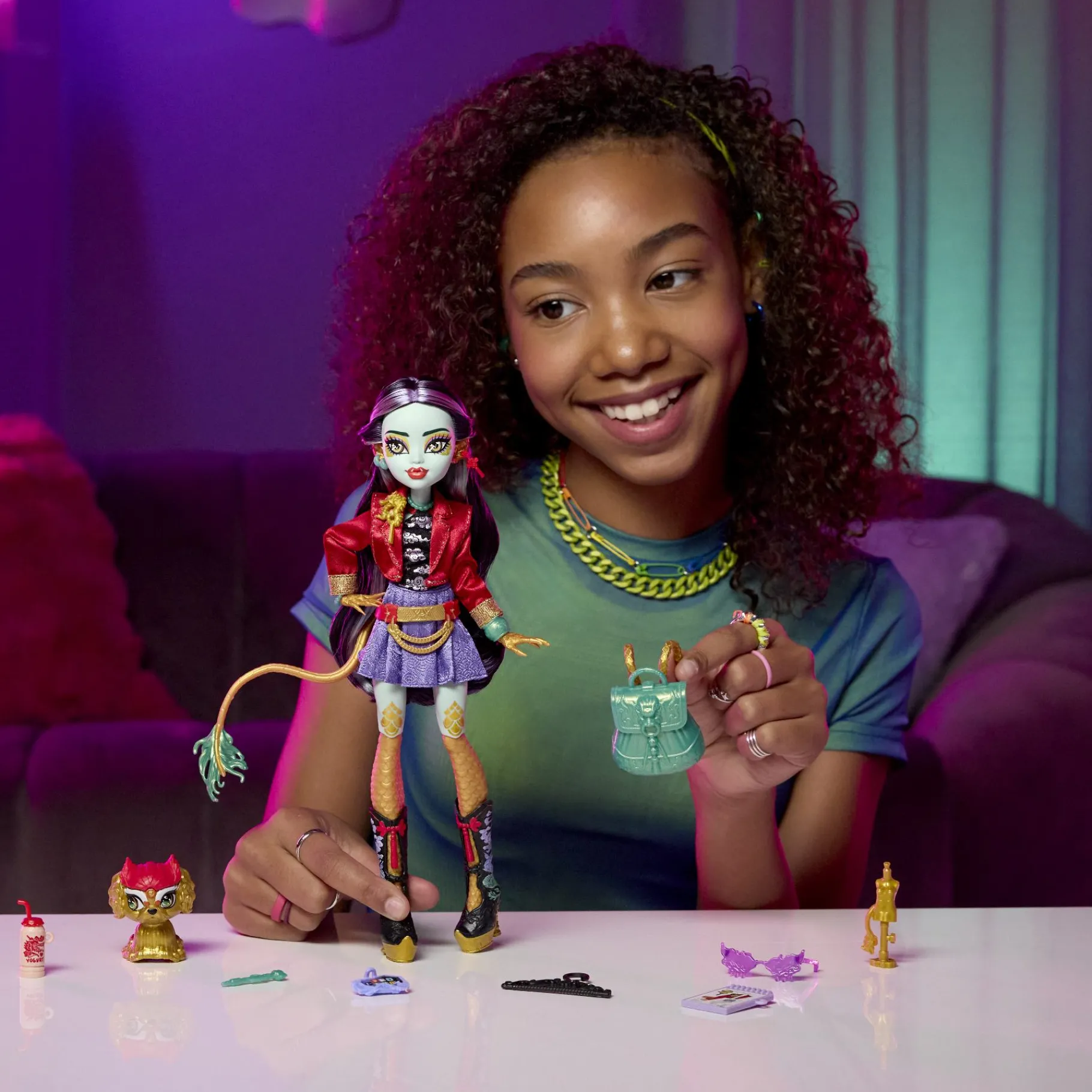 Tienerpoppen|Meisjes> Monster High Core pop jinafire long