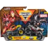 Auto's|Jongens> Monster Jam 1:64 2 pack Marvel (Ass)