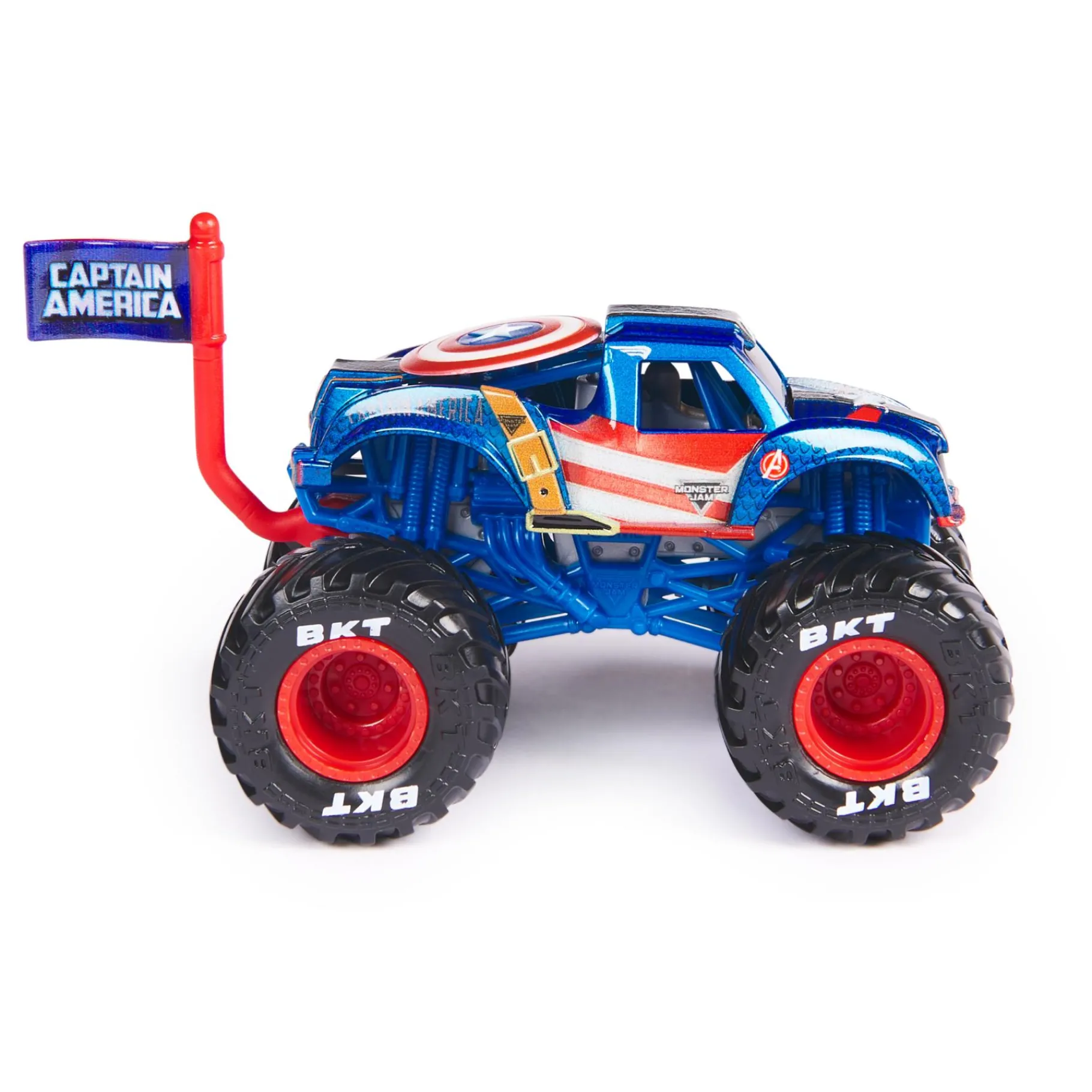 Auto's|Jongens> Monster Jam 1:64 1 pack Marvel (Ass)