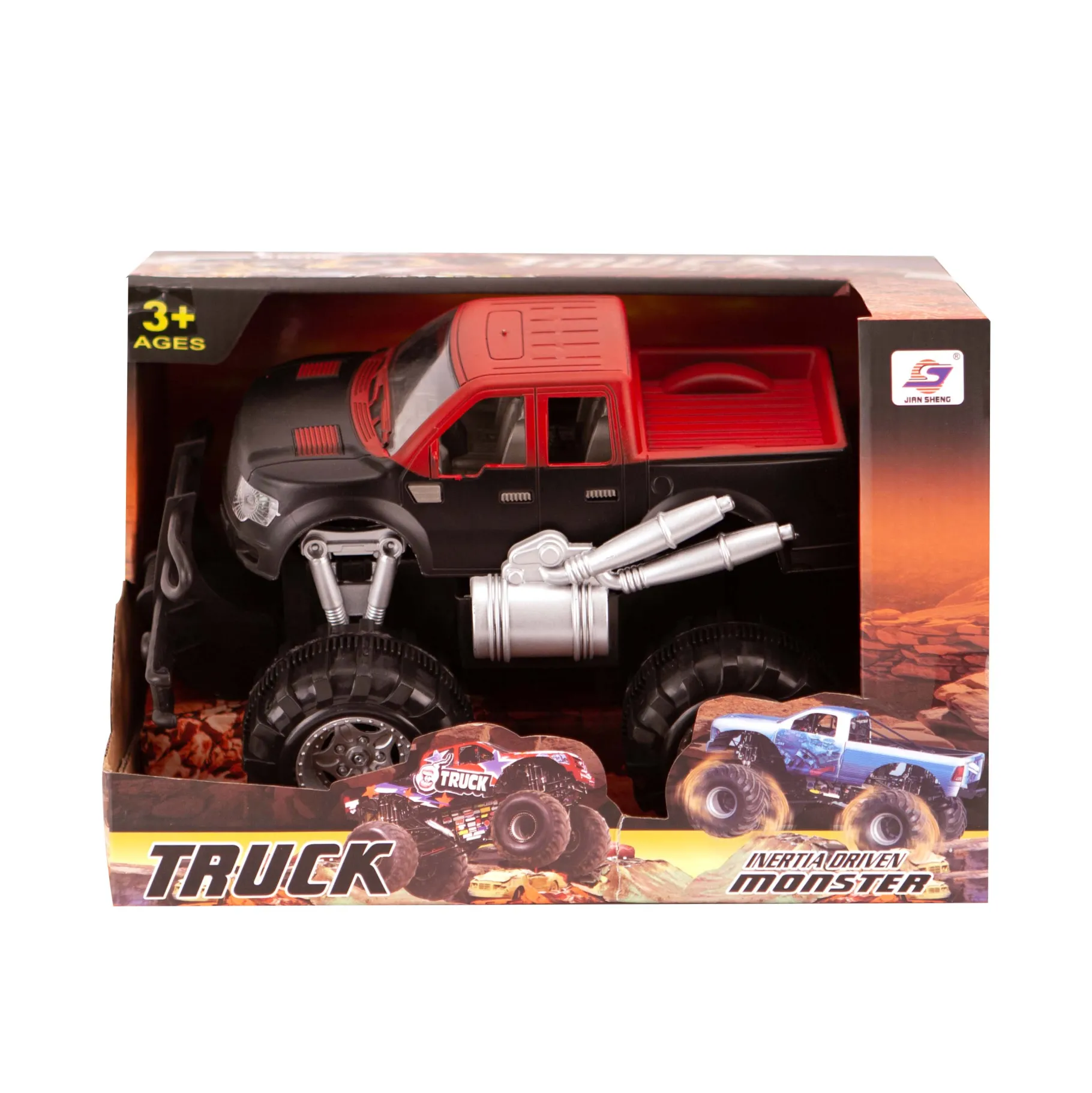 Auto's|Jongens> Monstertruck Frictie 3 Assorti