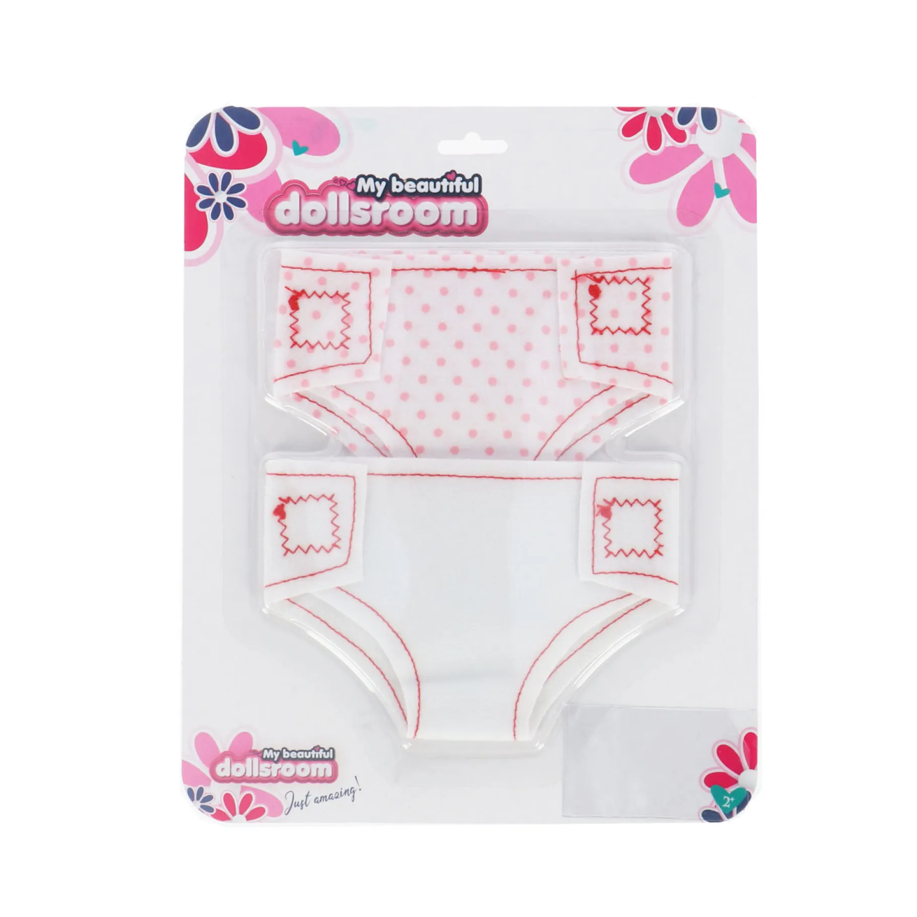 Poppen Accessoires>My Beautiful Dolls Room My beautiful dollsroom Poppenluiers Stof Op Kaart 2 Stuks