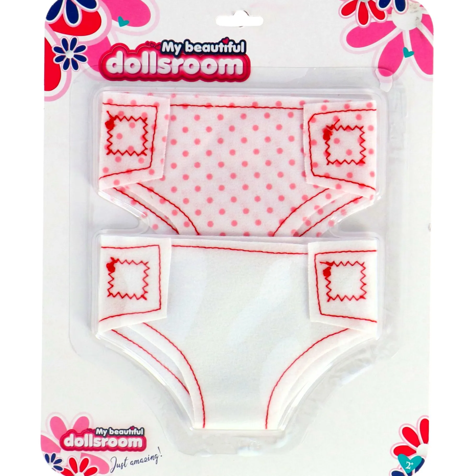 Poppen Accessoires>My Beautiful Dolls Room My beautiful dollsroom Poppenluiers Stof Op Kaart 2 Stuks