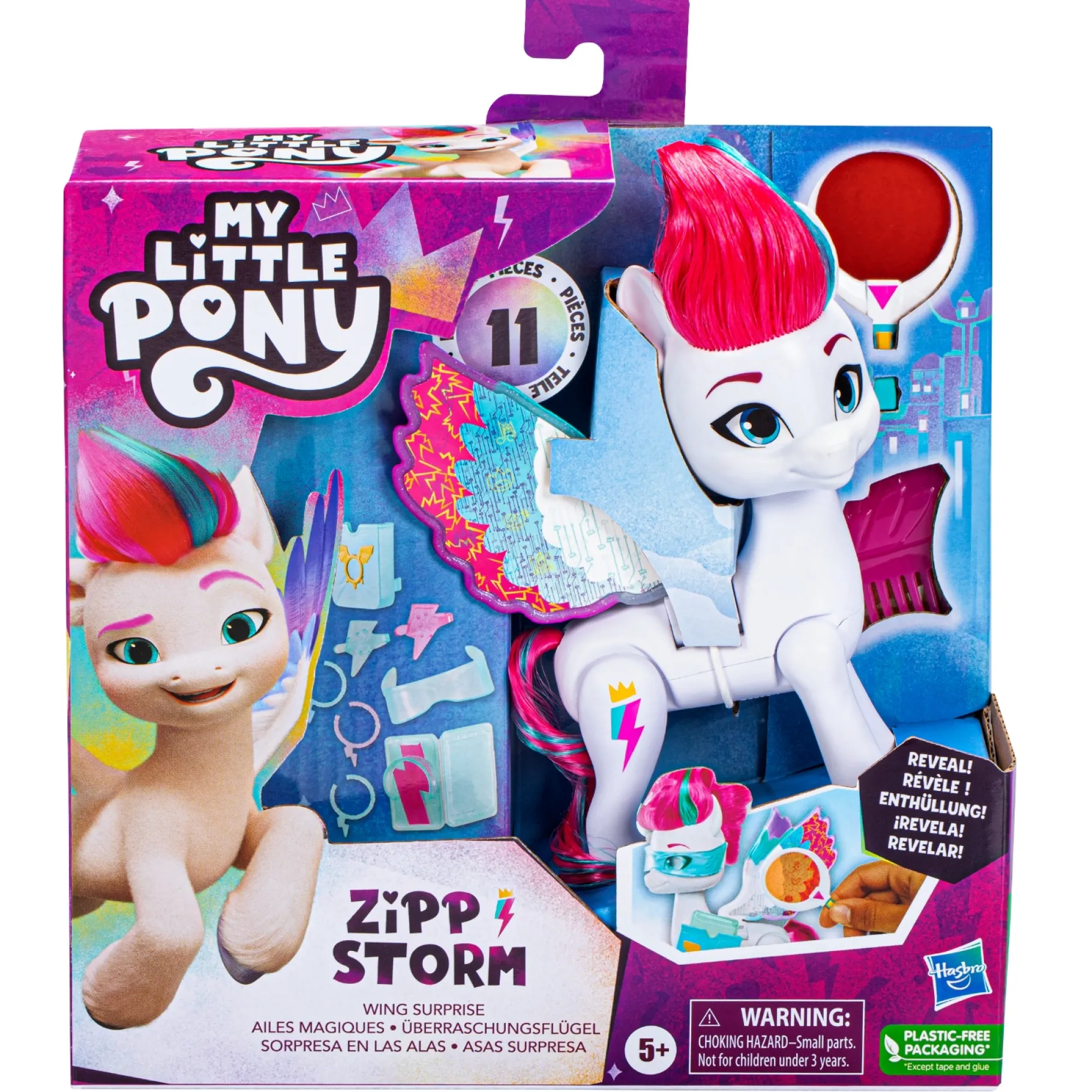 Speelfiguren>Hasbro My Little Pony Magische Vleugels Zipp Storm