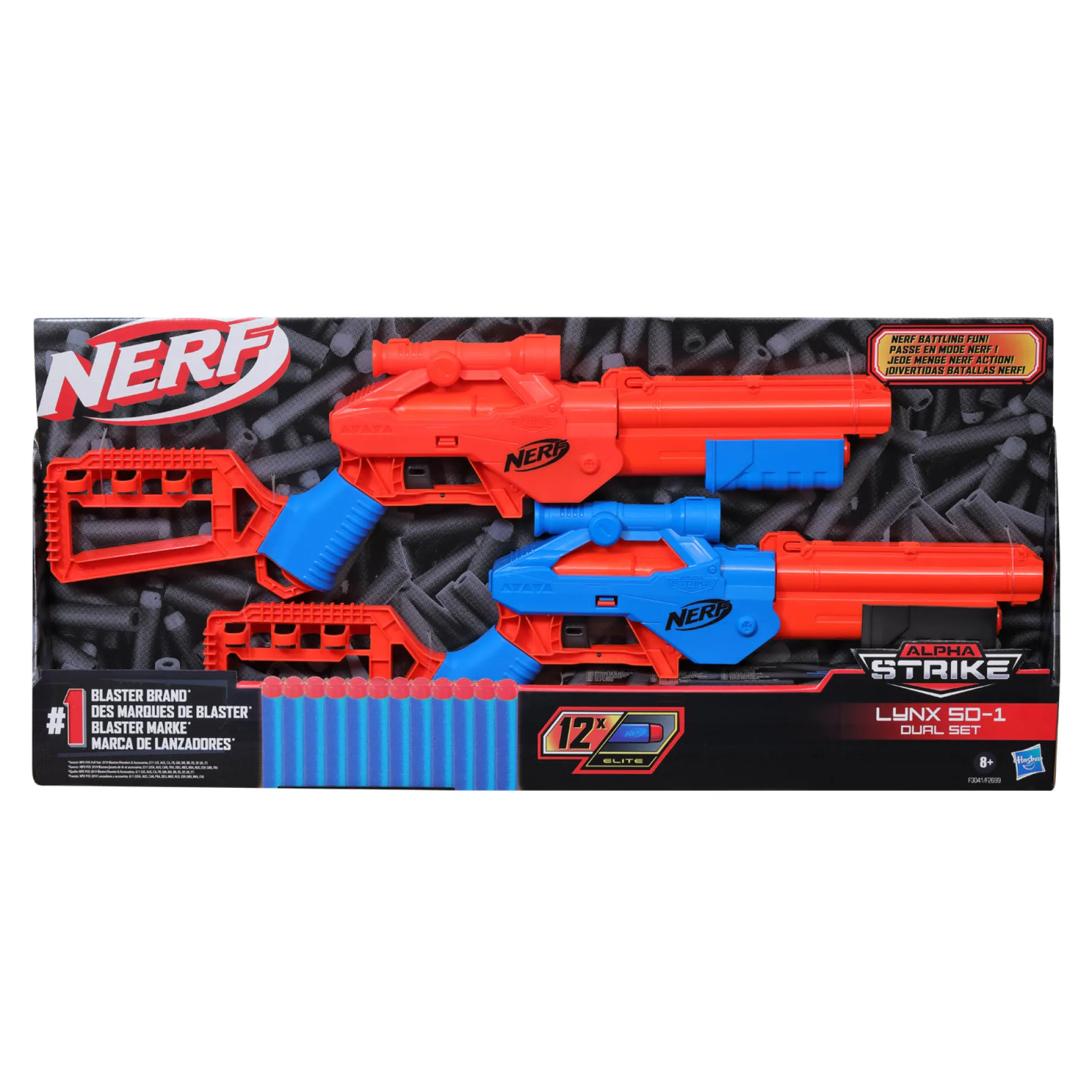 Blasters|Jongens>Hasbro Nerf Alpha Strike Multi Pack Assorti