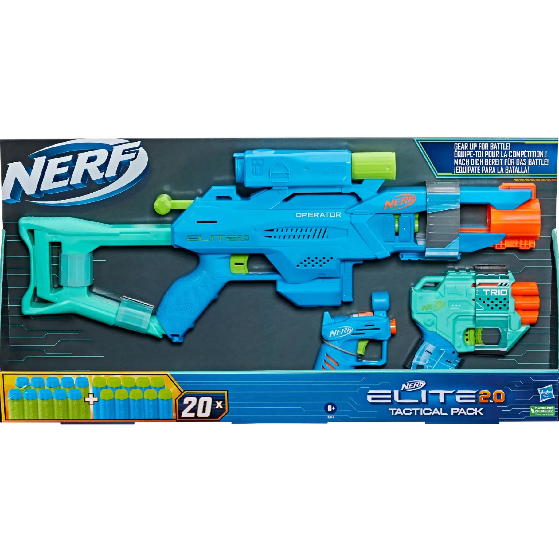 Blasters|Jongens>Hasbro Nerf Elite 2.0 Tactical Pack