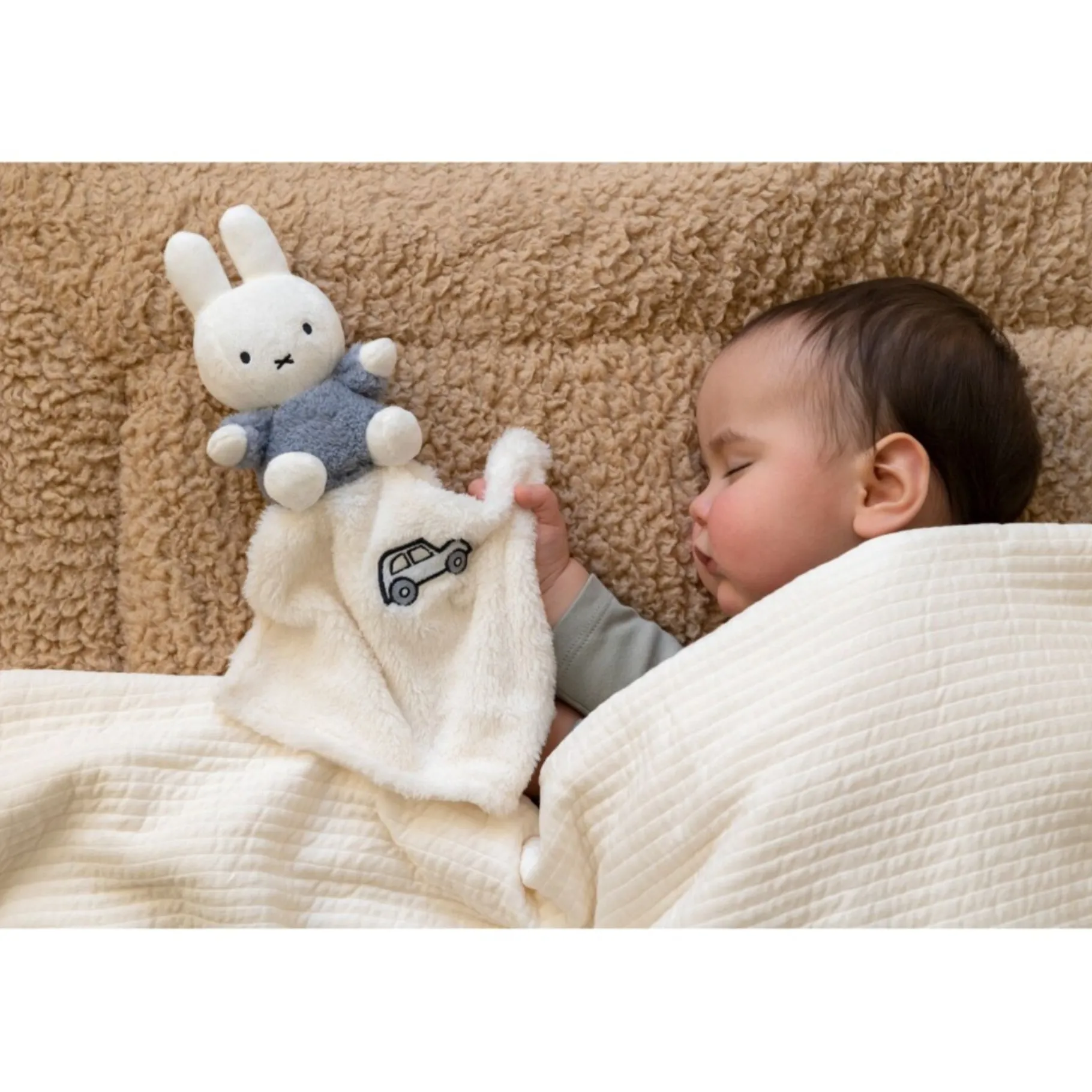 Knuffeldoekjes En Knuffelboekjes>Tiamo Nijntje Knuffeldoekje Fluffy Blue