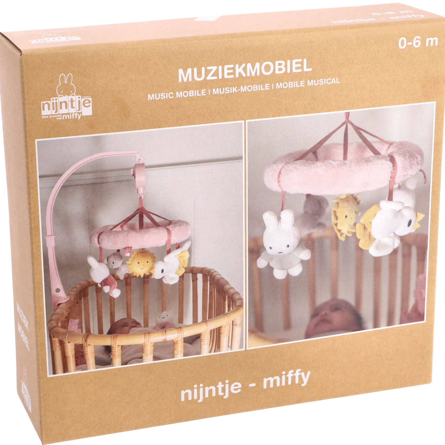 Muziekmobiels>Tiamo Nijntje Muziekmobiel Fluffy Pink