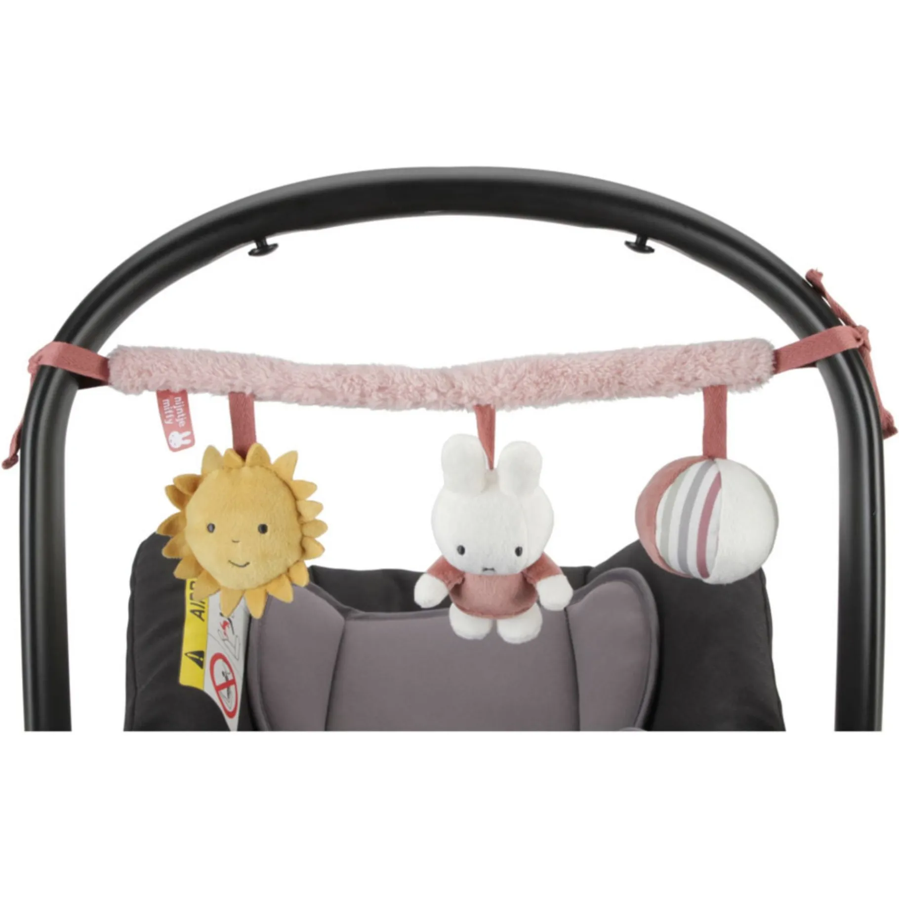 Buggyhangers En Wagenspanners>Tiamo Nijntje Wagenspanner Fluffy Pink