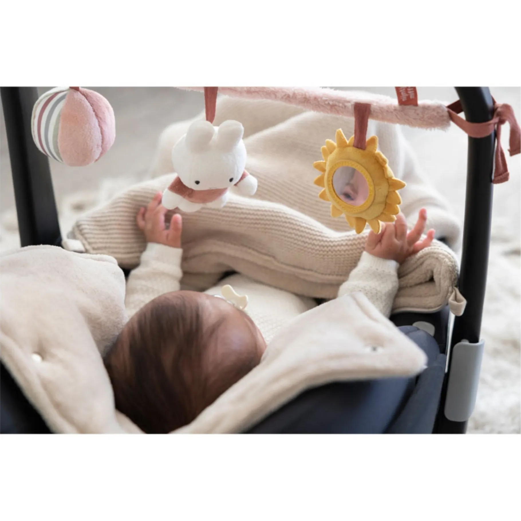 Buggyhangers En Wagenspanners>Tiamo Nijntje Wagenspanner Fluffy Pink