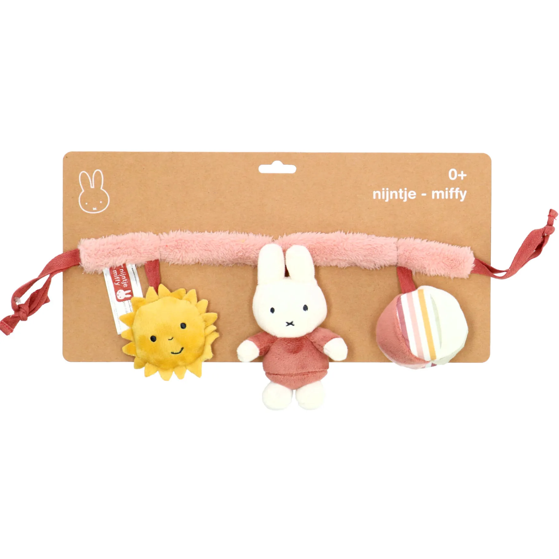 Buggyhangers En Wagenspanners>Tiamo Nijntje Wagenspanner Fluffy Pink