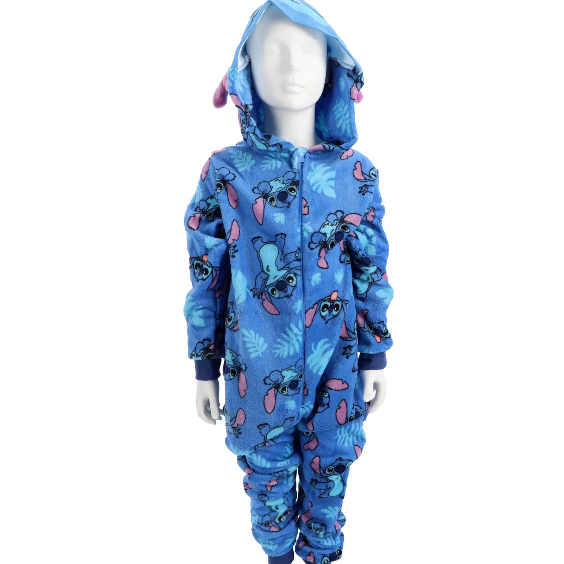 Kinderpyama's>Disney Onesie lilo & stitch blauw maat 110-116