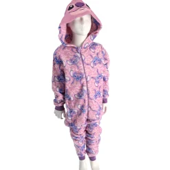 Kinderpyama's>Disney Onesie lilo & stitch roze maat 98-104