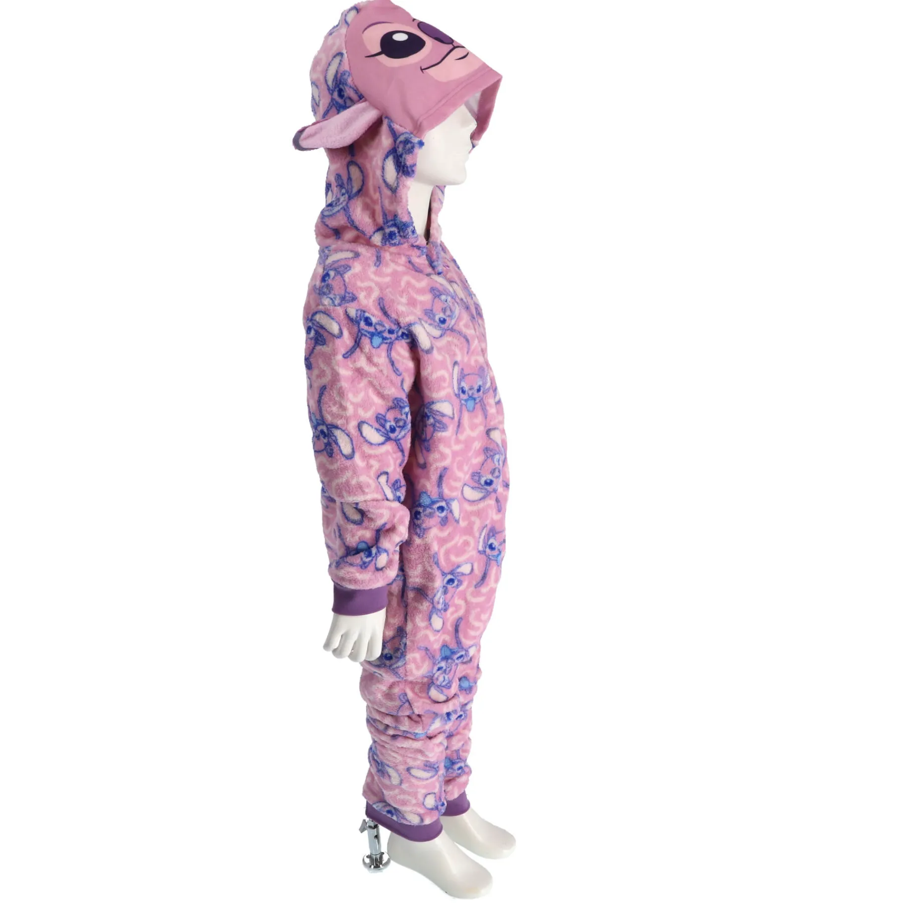 Kinderpyama's> Onesie lilo & stitch roze maat 110-116