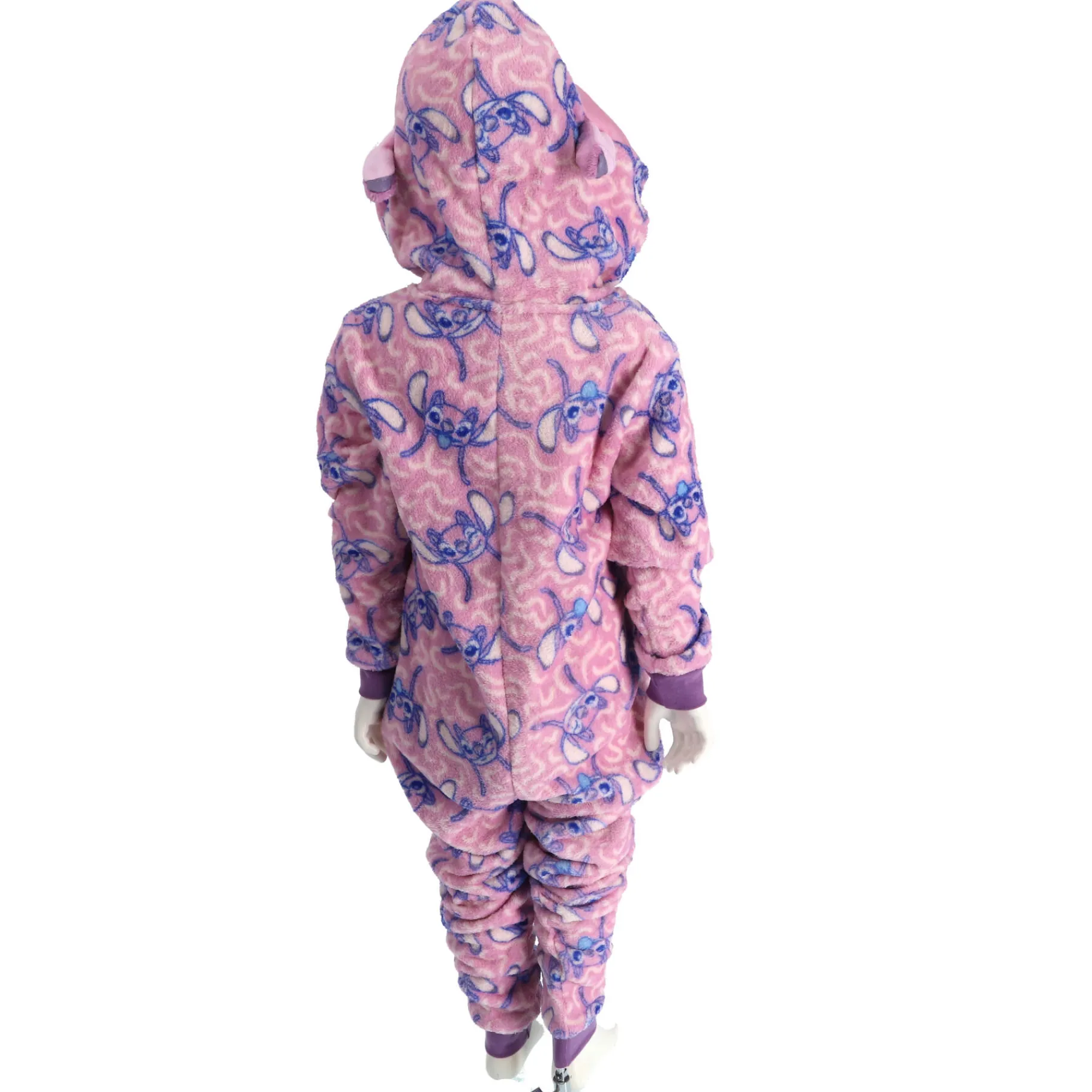 Kinderpyama's> Onesie lilo & stitch roze maat 110-116