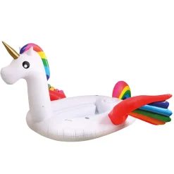 Zwemmen En Waterspeelgoed>Splash Opblaaseiland Small Eenhoorn 240X180 Cm