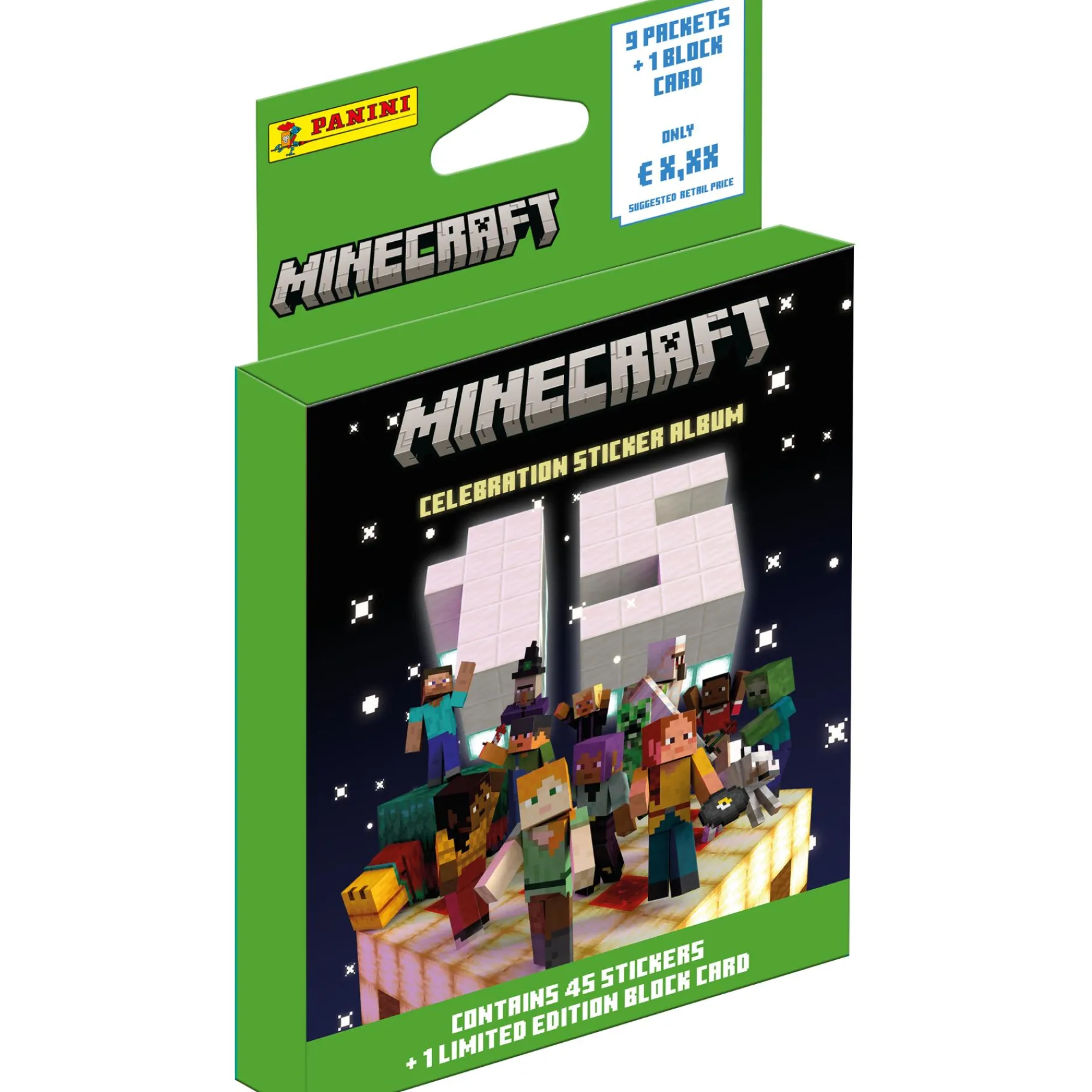 Trading Cards> Panini Minecraft 3 Sticker Ecoblister