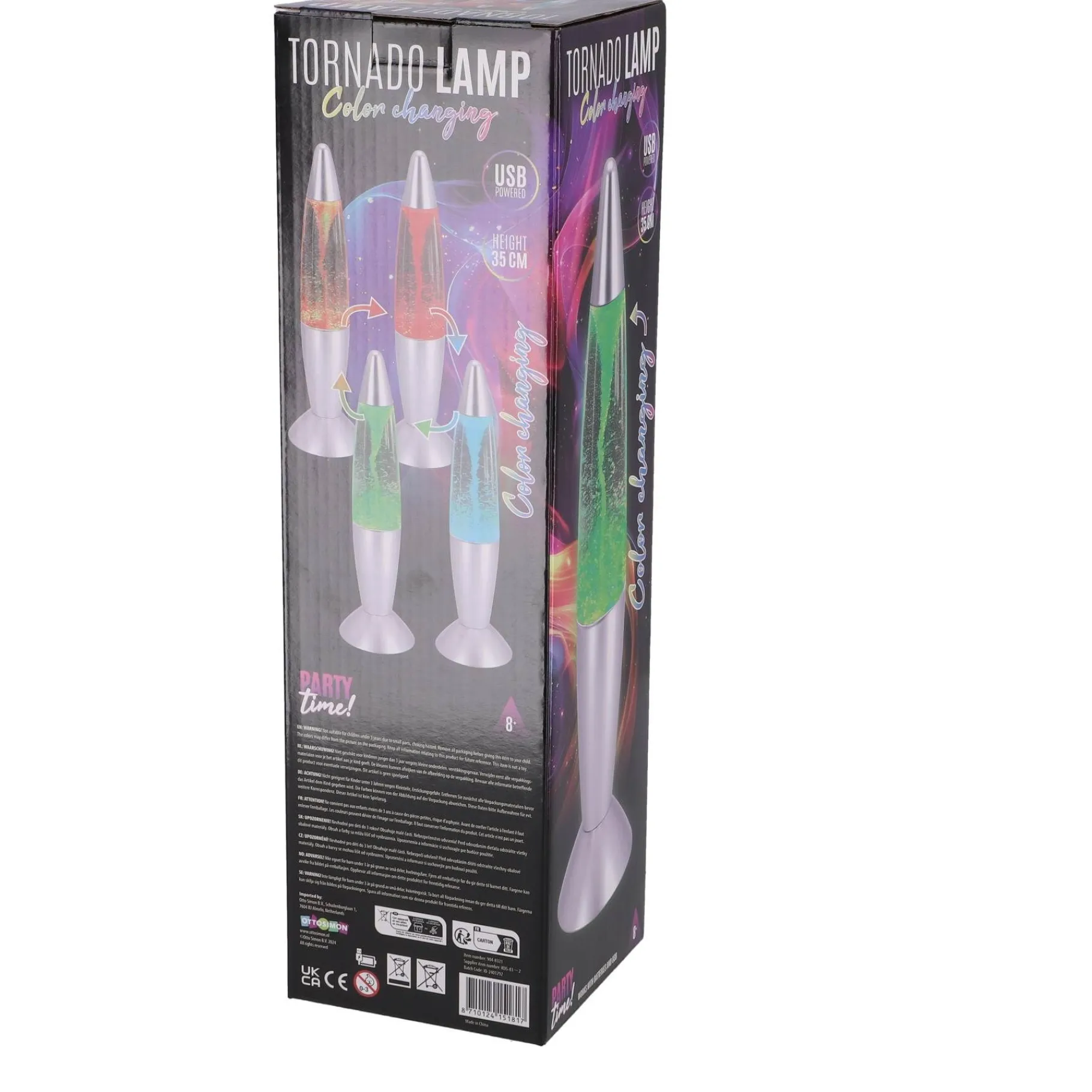 Verlichting> Party Time Tornado lamp led verkleurend 35 cm