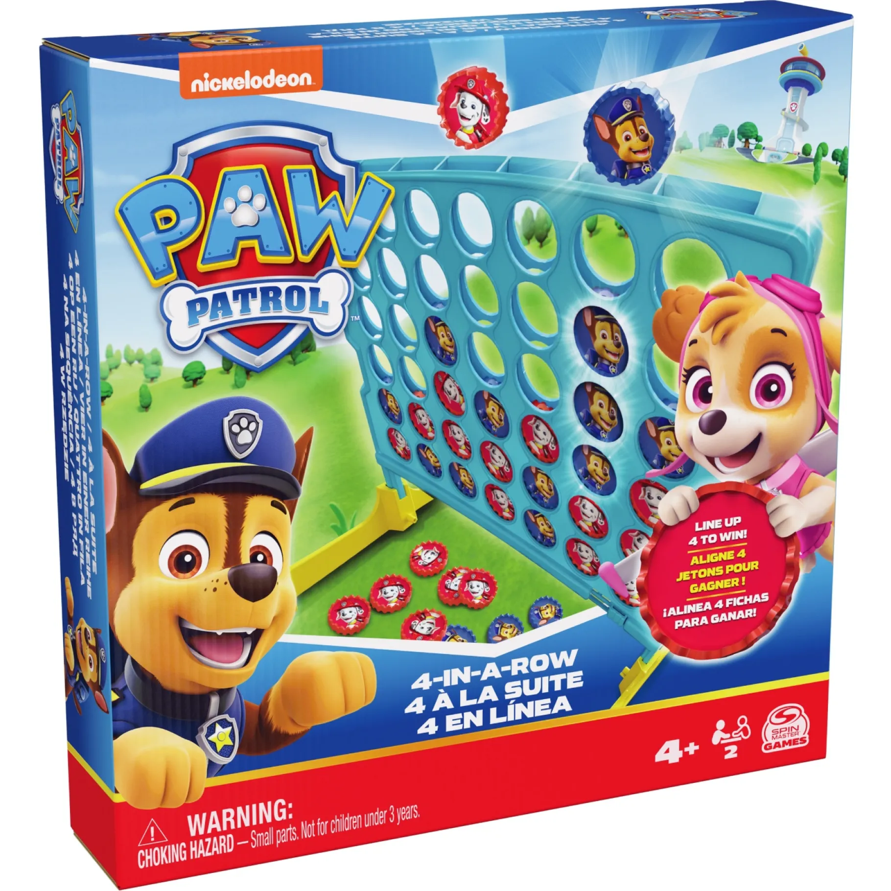 Kinderspellen|Denkspellen>Spinmaster Paw Patrol Four In A Row - Kinderspel
