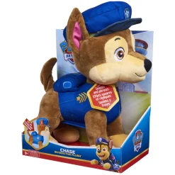 Dieren Knuffels En Pluche>Spinmaster Paw Patrol Interactief pluche Chase Knuffel