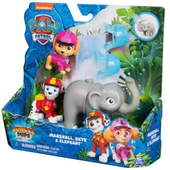 Speelfiguren>Spinmaster PAW Patrol Jungle Pups Hero Pups Marshall, Skye Elephant