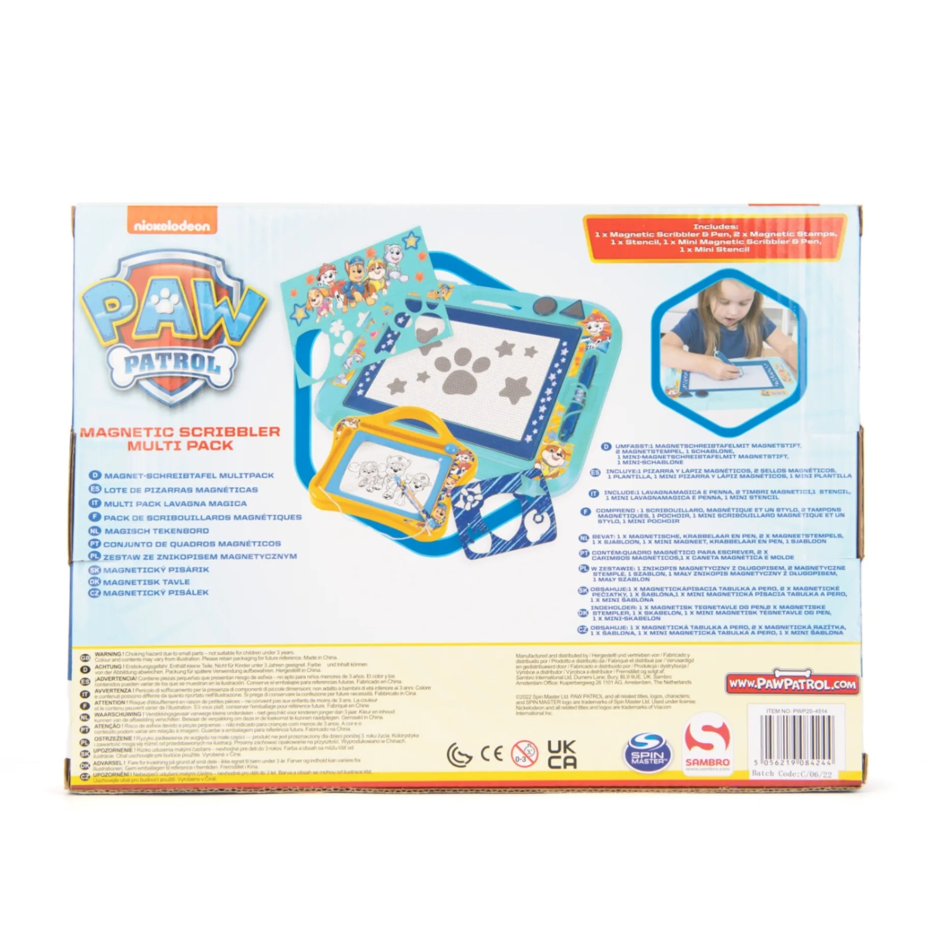 Schrijfwaren|Tekenen / Kleuren> Paw Patrol magisch tekenbord multipack