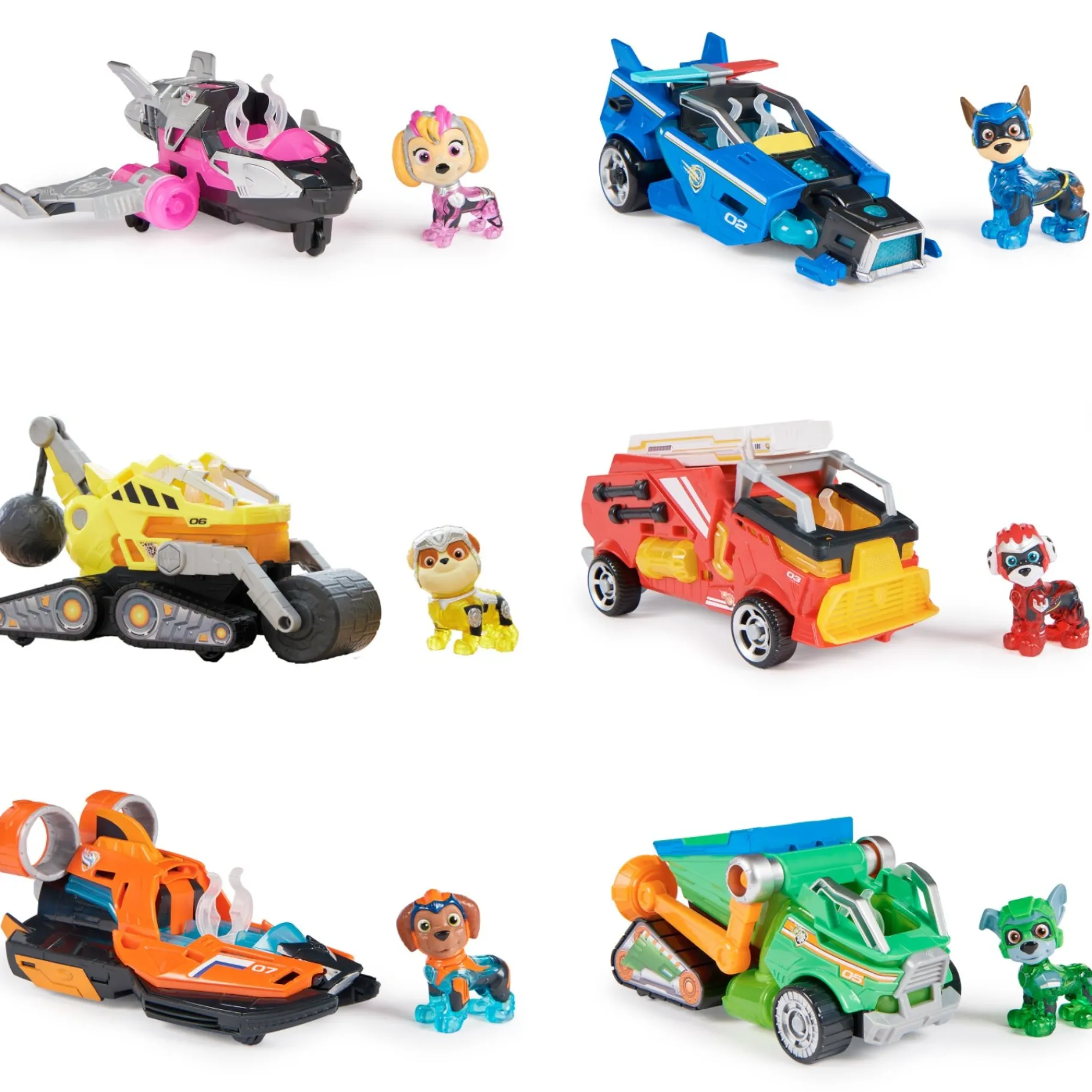 Voertuigen> Paw Patrol Mighty Movie Vehicles Assorti