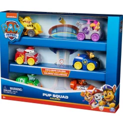 Speelfiguren>Spinmaster Paw Patrol Pup Squad Racers 6 Pack