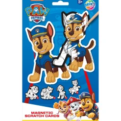 Paraplu's En Tassen|Krasfolie> Paw Patrol scratch magneten 10 delig