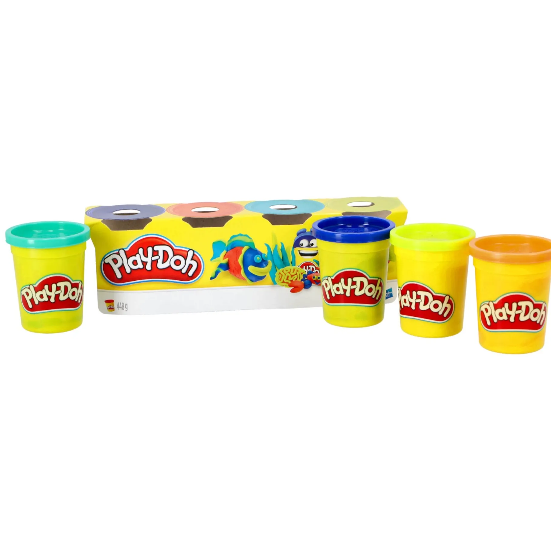 Klei>Hasbro Play-Doh Klassieke Kleuren 4-Pack Assorti