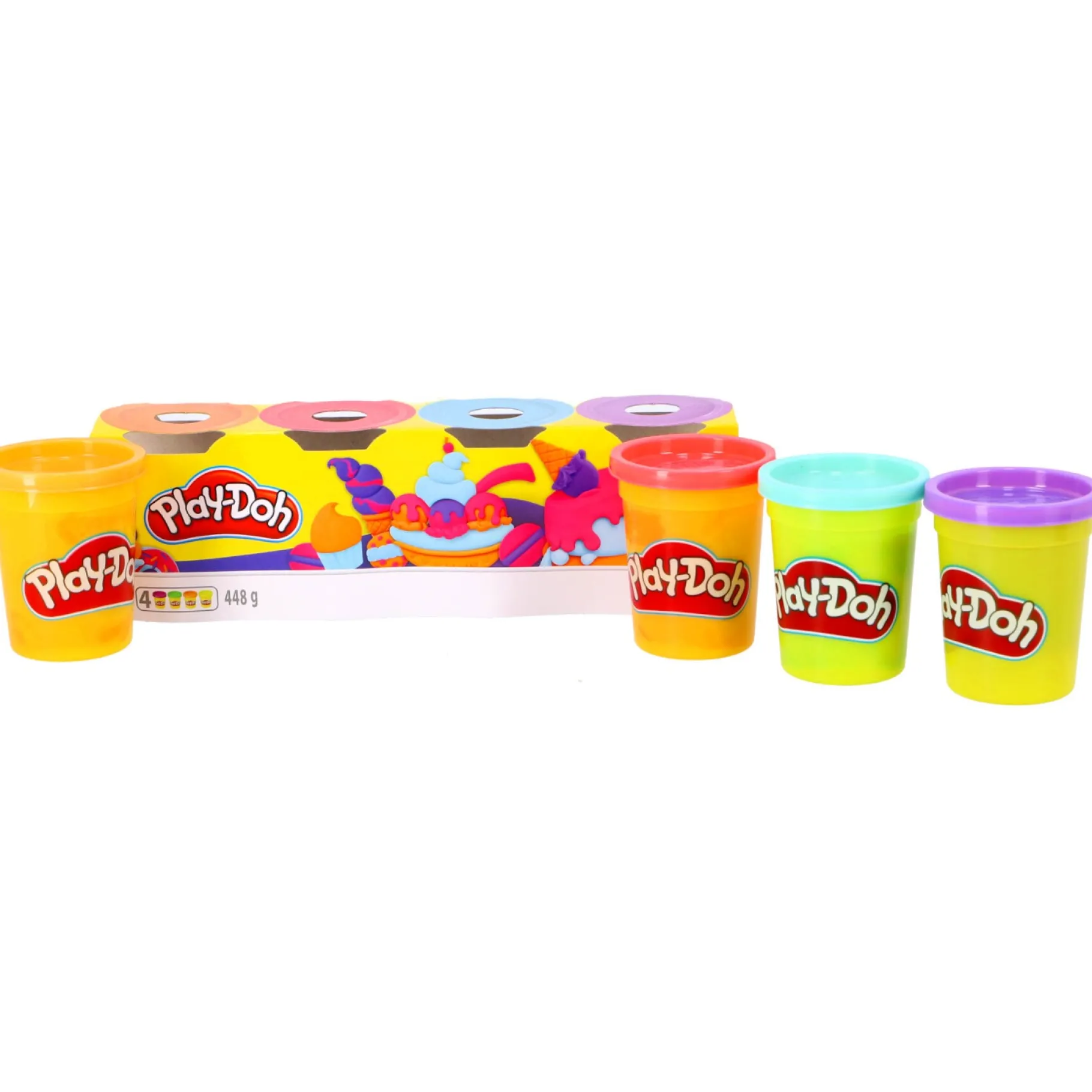 Klei>Hasbro Play-Doh Klassieke Kleuren 4-Pack Assorti