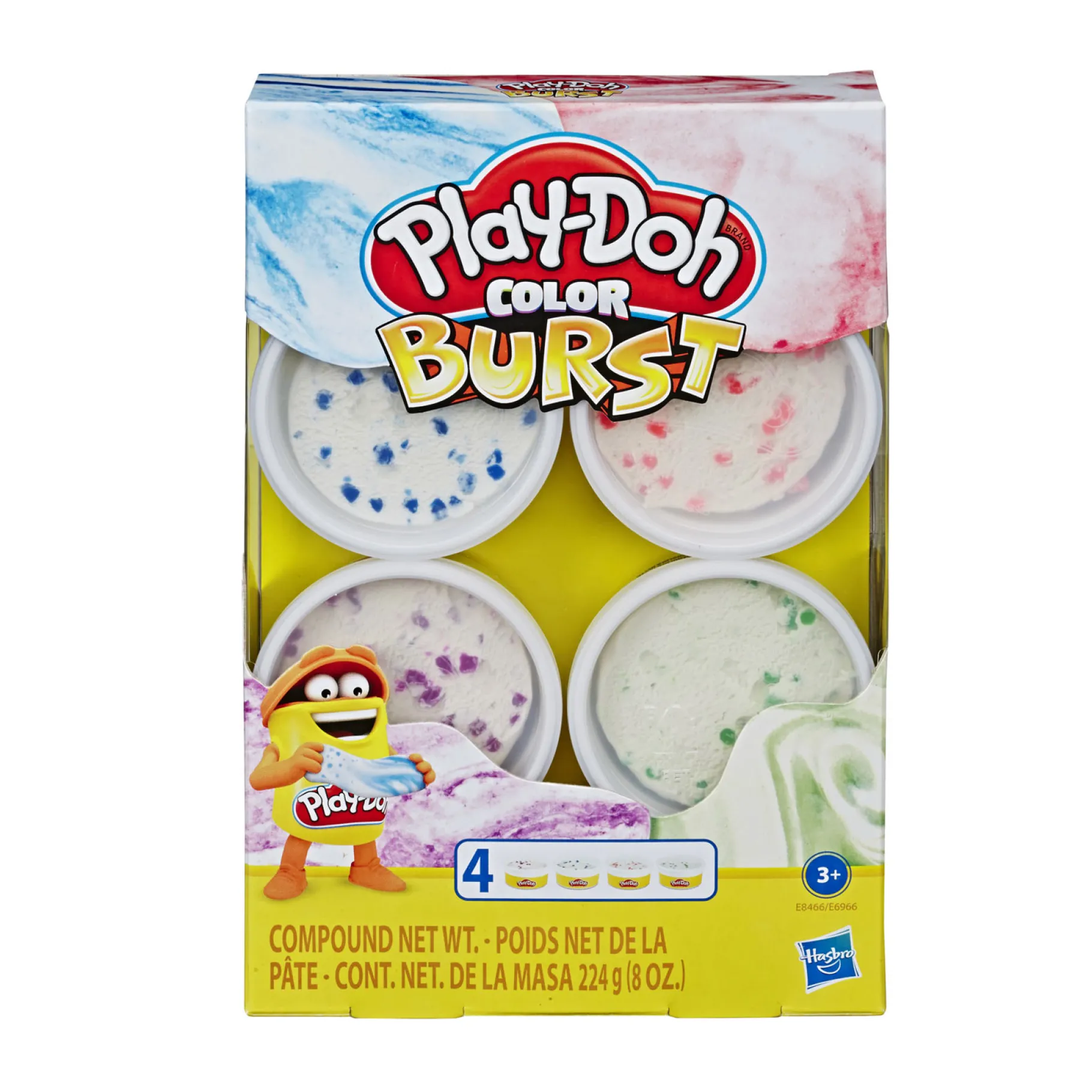 Klei>Hasbro Play-Doh Kleur Explosie 4-Pack