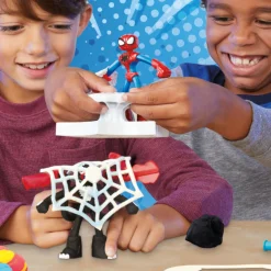 Klei></noscript> Play-Doh Spiderman Launch And Slice Battle