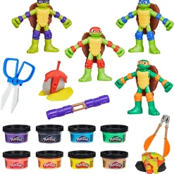 Klei> Play-Doh Teenage Mutant Ninja Turtles cowabunga creations