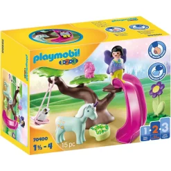 Jongens|Bouwstenen>Playmobil 70400 123 Feeërieke Speeltuin