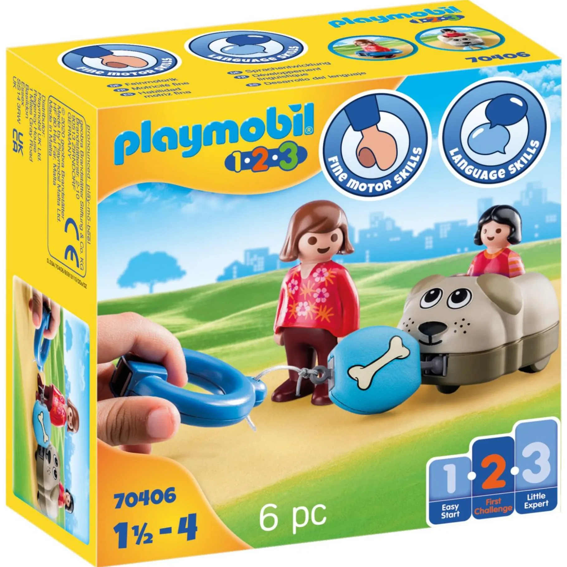 Jongens|Bouwstenen>Playmobil 70406 123 Hondentrein