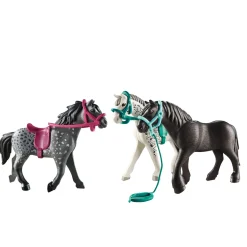 Jongens|Bouwstenen>Playmobil 70999 3 Paarden Het Friese Paard De   Knabstrupper En De Andalusiër