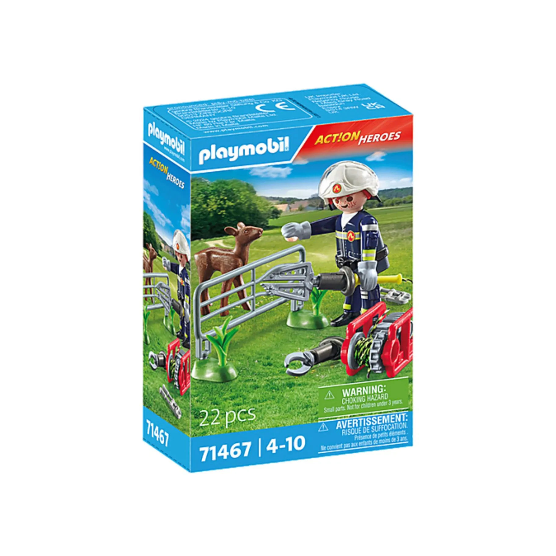 Jongens|Bouwstenen>Playmobil 71467 Action Heroes Dierenbescherming Brandweer