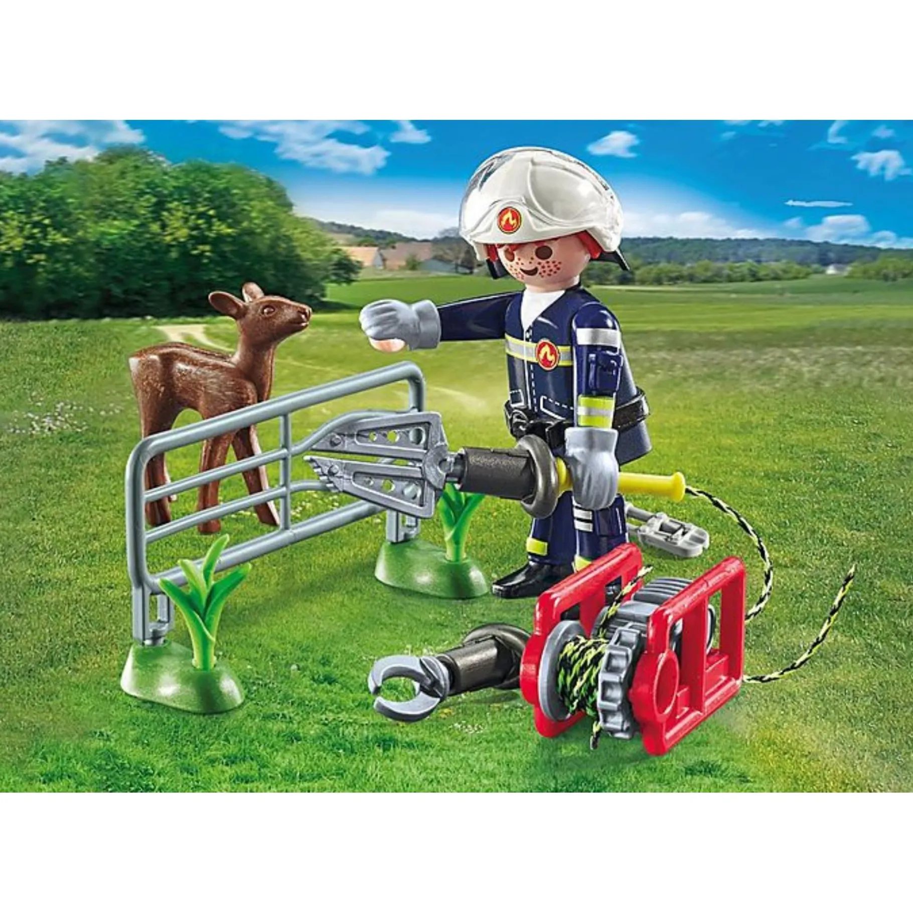 Jongens|Bouwstenen>Playmobil 71467 Action Heroes Dierenbescherming Brandweer