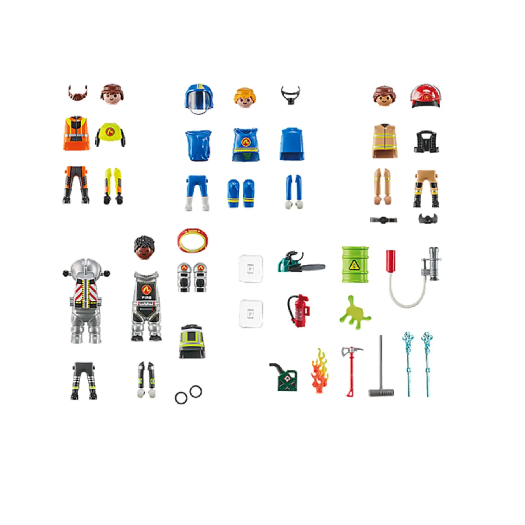 Jongens|Bouwstenen>Playmobil 71468 Action Heroes My Figures Brandweer