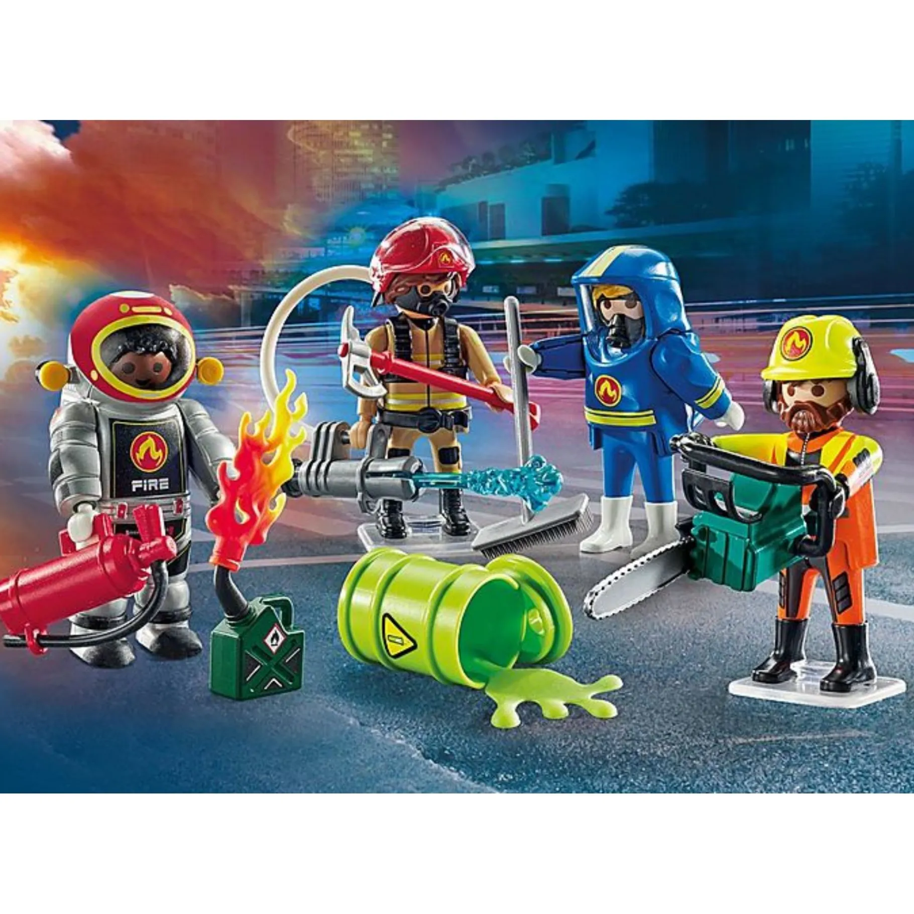 Jongens|Bouwstenen>Playmobil 71468 Action Heroes My Figures Brandweer